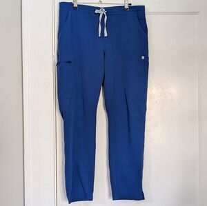FIGS Yola Scrub Pants Women’s Royal Blue Drawstring Medium M Petite